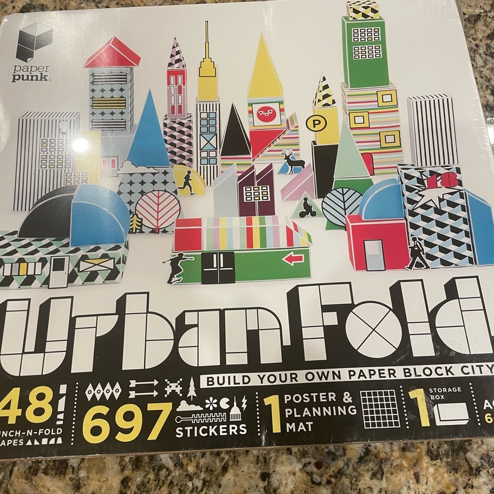 New & Sealed Urban Fold: Build Your Own Paper Block City Paper Punk Game